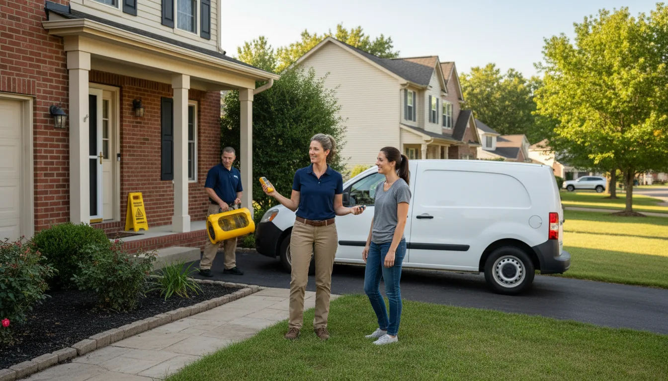 Residential water damage restoration in Geyser, MT